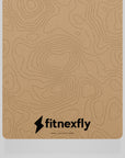 Il tappeto Fitnexfly da vicino con focus sul logo Fitnexfly